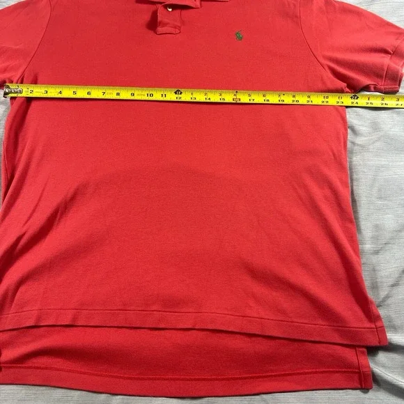 Ralph Lauren polo short Sleeve Pinkish/Red Large Men's - Picture 5 of 7
